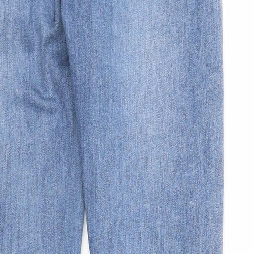 Missguided Womens Blue Cotton Skinny Jeans Size 6 Regular Zip