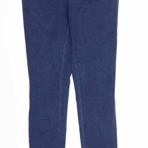 Only Womens Blue Cotton Skinny Jeans Size M Regular Zip