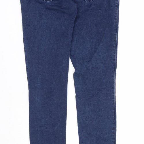 Only Womens Blue Cotton Skinny Jeans Size M Regular Zip