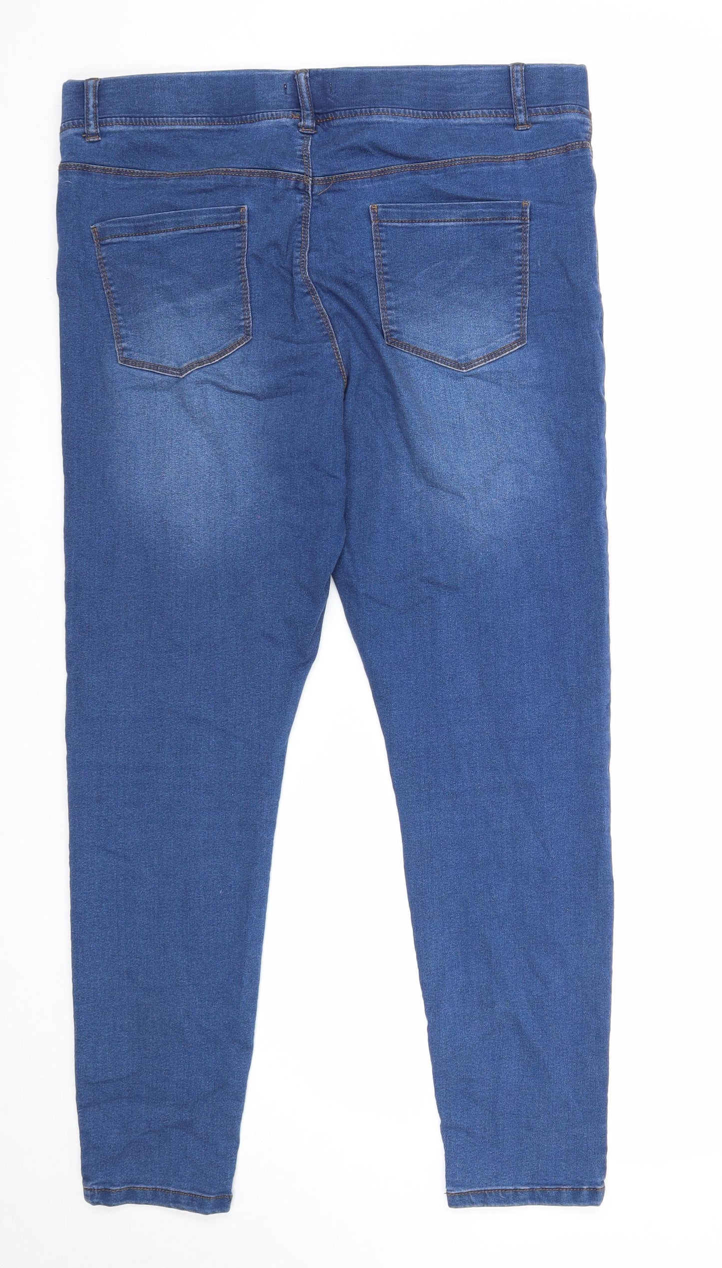 PEP&CO Womens Blue Cotton Jegging Jeans Size 18 Regular