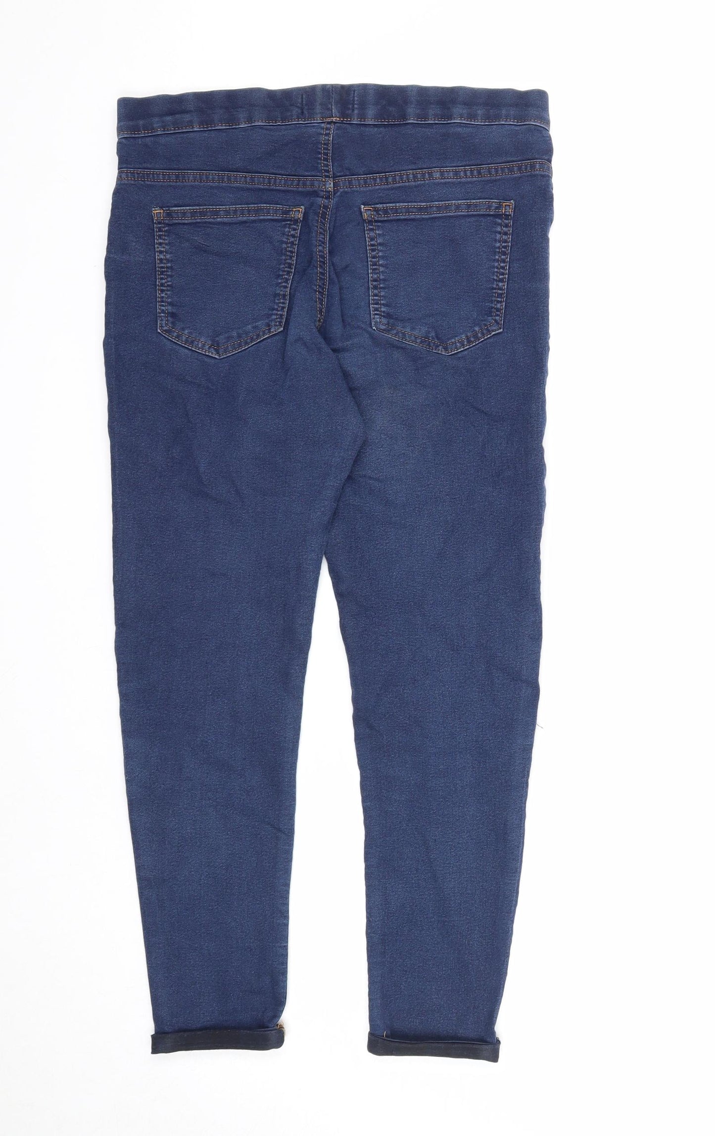 Marks and Spencer Womens Blue Cotton Jegging Jeans Size 12 Regular