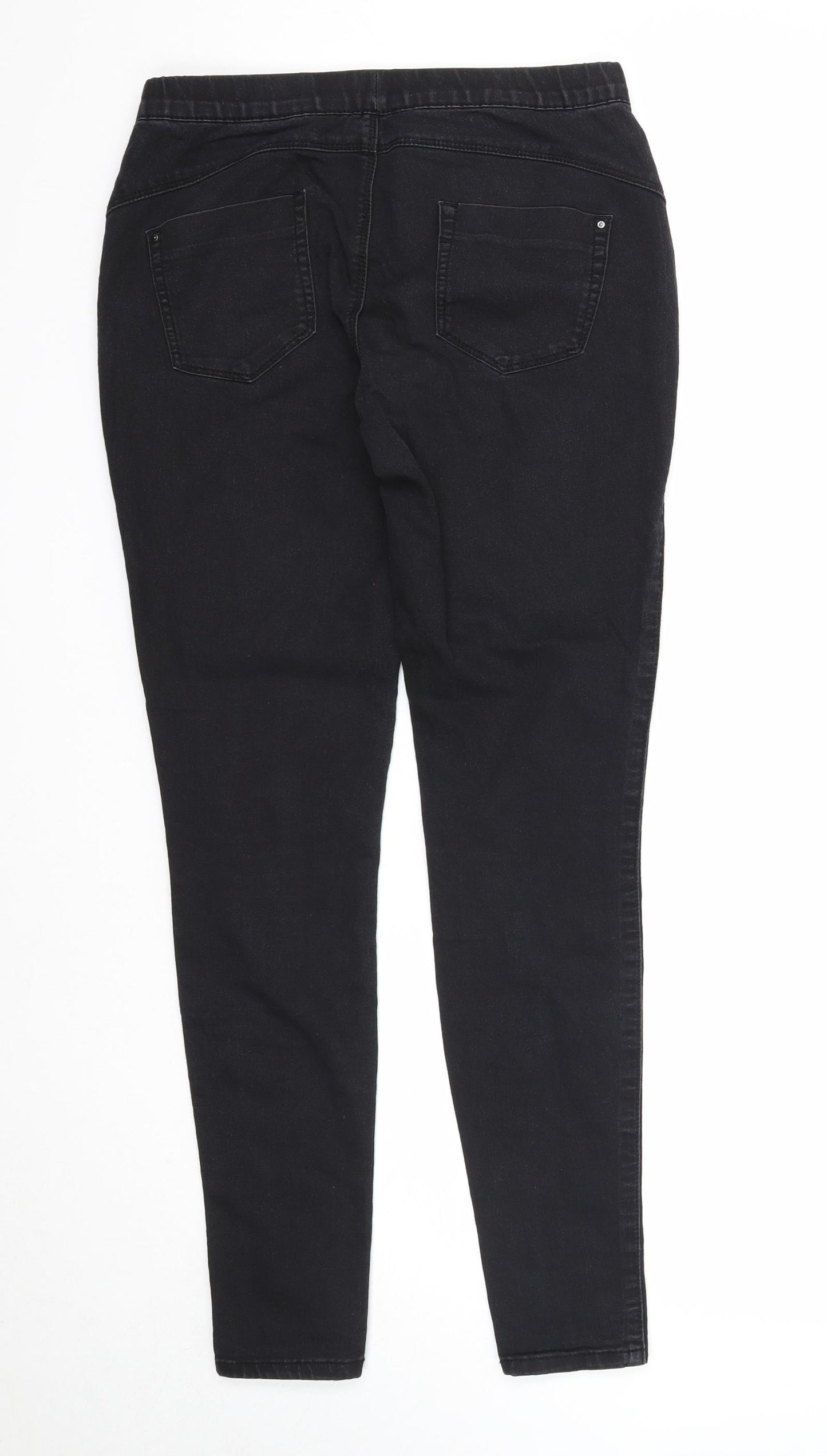 Denim & Co. Womens Black Cotton Jegging Jeans Size 10 Regular