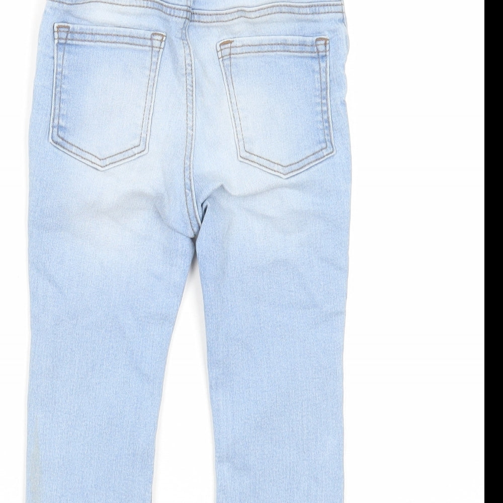 &denim Boys Blue Cotton Jogger Jeans Size 12-18 Months L50 cm Zip