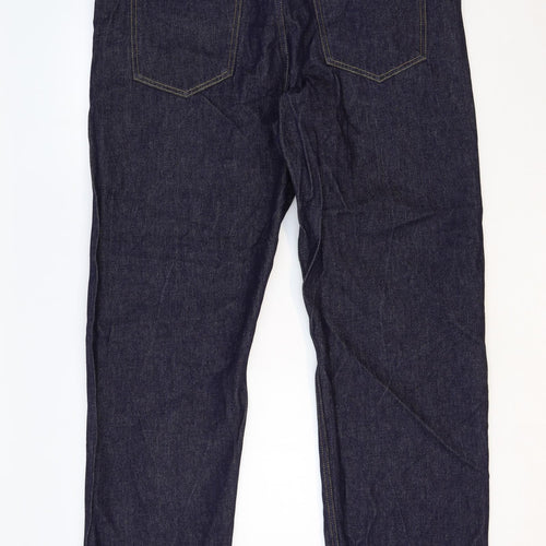 Diesel Womens Blue Cotton Straight Jeans Size 20 Regular Button