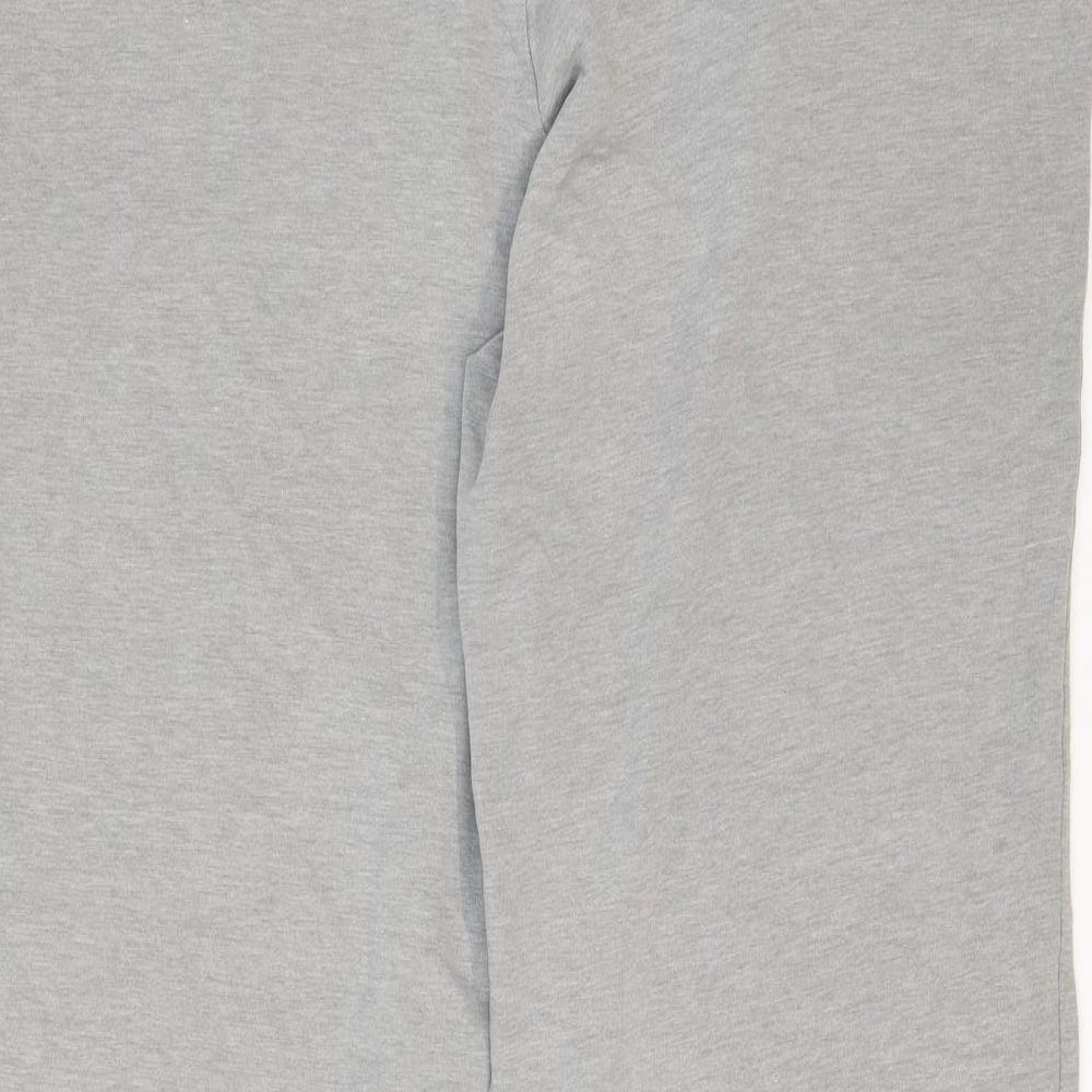 Marks and Spencer Womens Grey Cotton Sweatpants Trousers Size 18 Regular