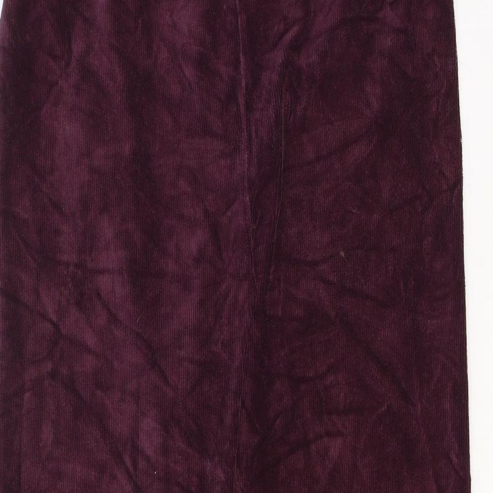 Marks and Spencer Womens Purple Cotton Jogger Leggings Size 14