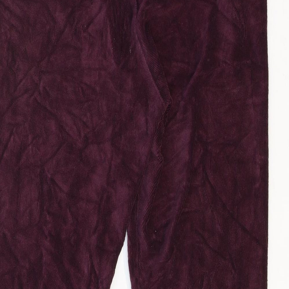 Marks and Spencer Womens Purple Cotton Jogger Leggings Size 14