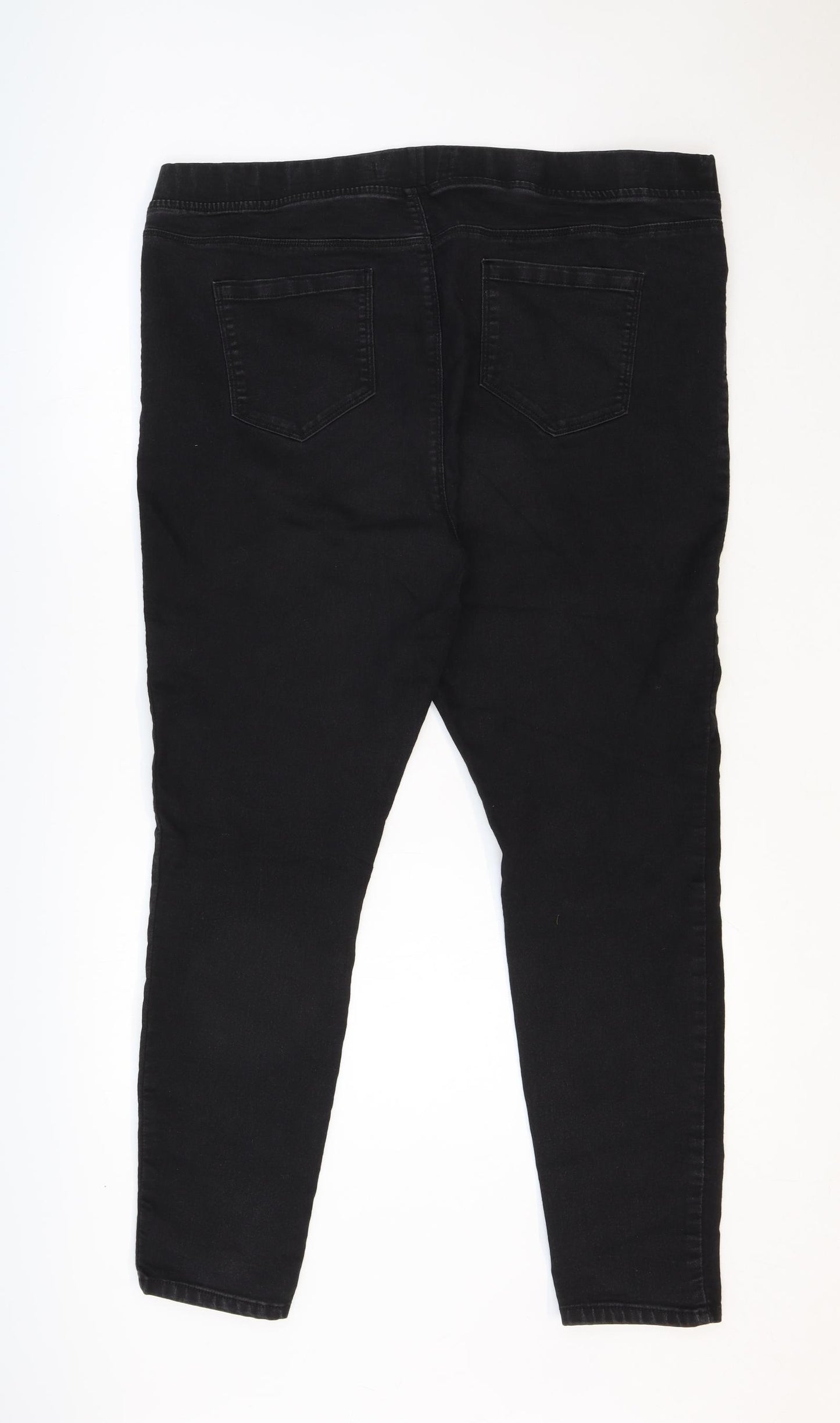 PEP&CO Womens Black Cotton Jegging Jeans Size 20 Regular