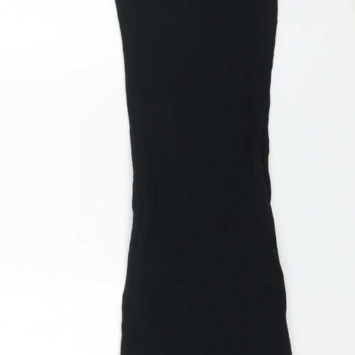 Bershka Womens Black Polyester Shift Size XS Sweetheart Pullover
