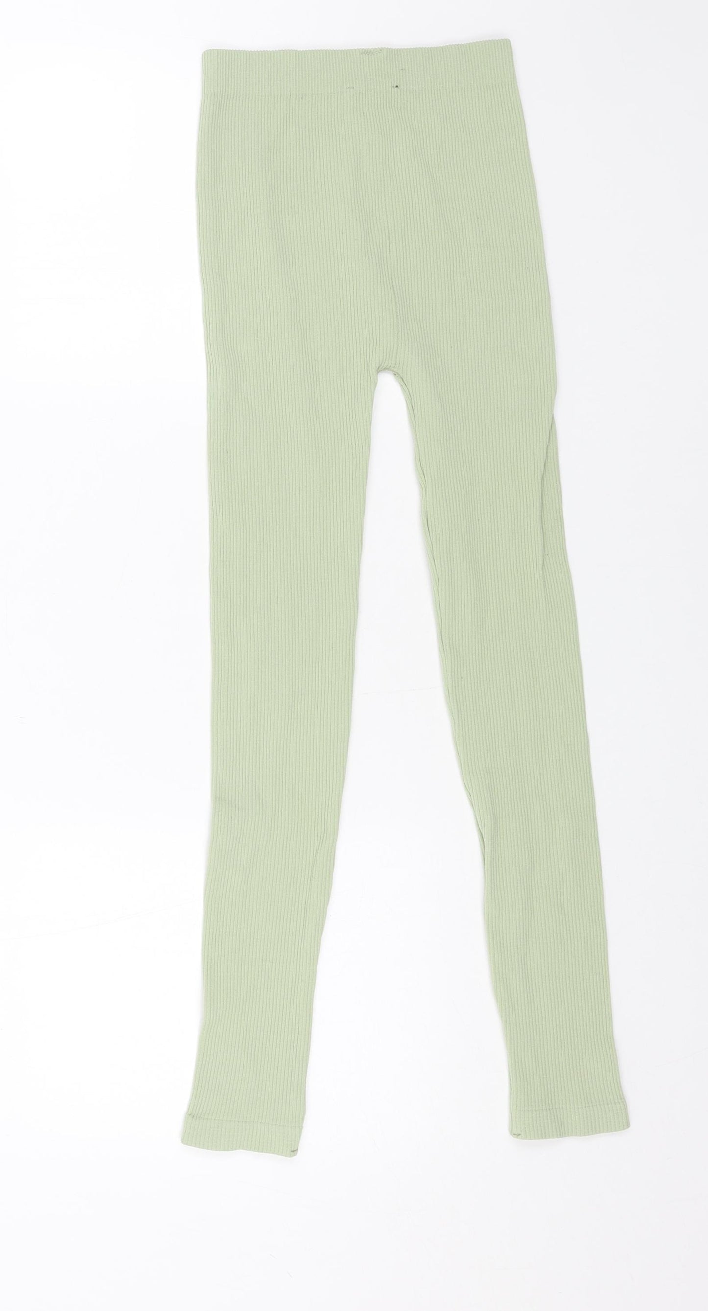 Zara Womens Green Polyamide Jogger Leggings Size XS L24 in