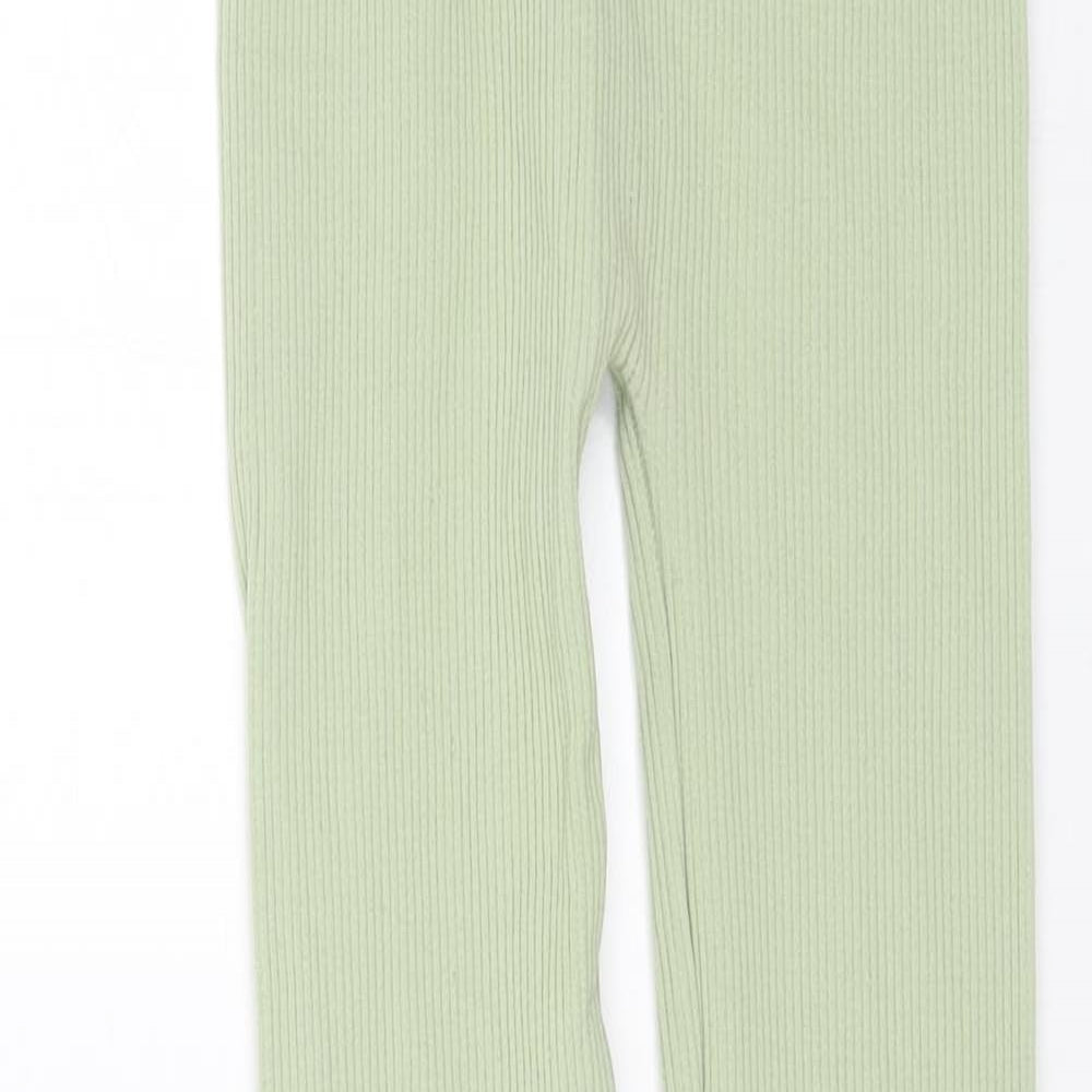 Zara Womens Green Polyamide Jogger Leggings Size XS L24 in