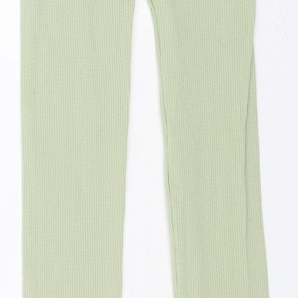 Zara Womens Green Polyamide Jogger Leggings Size XS L24 in