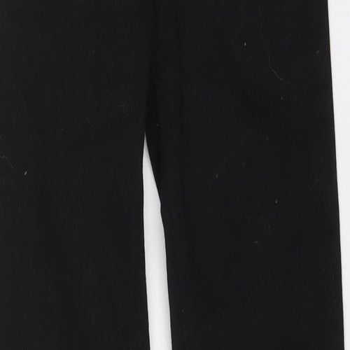 New Look Girls Black Cotton Skinny Jeans Size 10 Years Regular Button