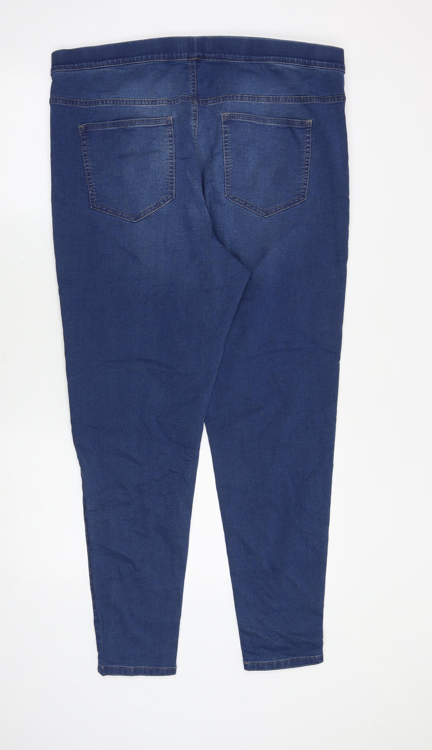 Marks and Spencer Womens Blue Cotton Jegging Jeans Size 20 Slim