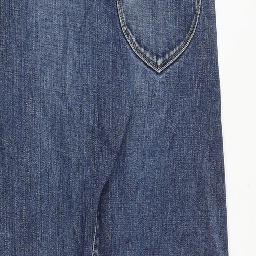 One True Saxon Mens Blue Cotton Straight Jeans Size 32 in Regular Zip
