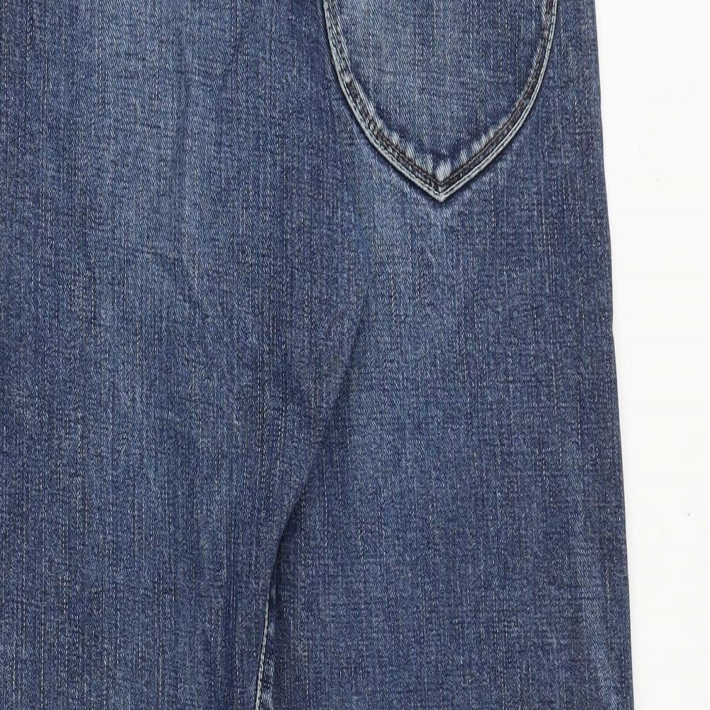 One True Saxon Mens Blue Cotton Straight Jeans Size 32 in Regular Zip