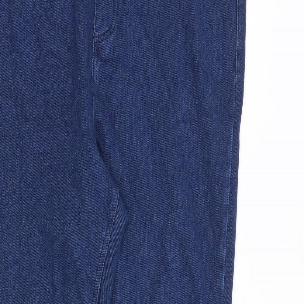 Marks and Spencer Womens Blue Cotton Skinny Jeans Size 16 Slim
