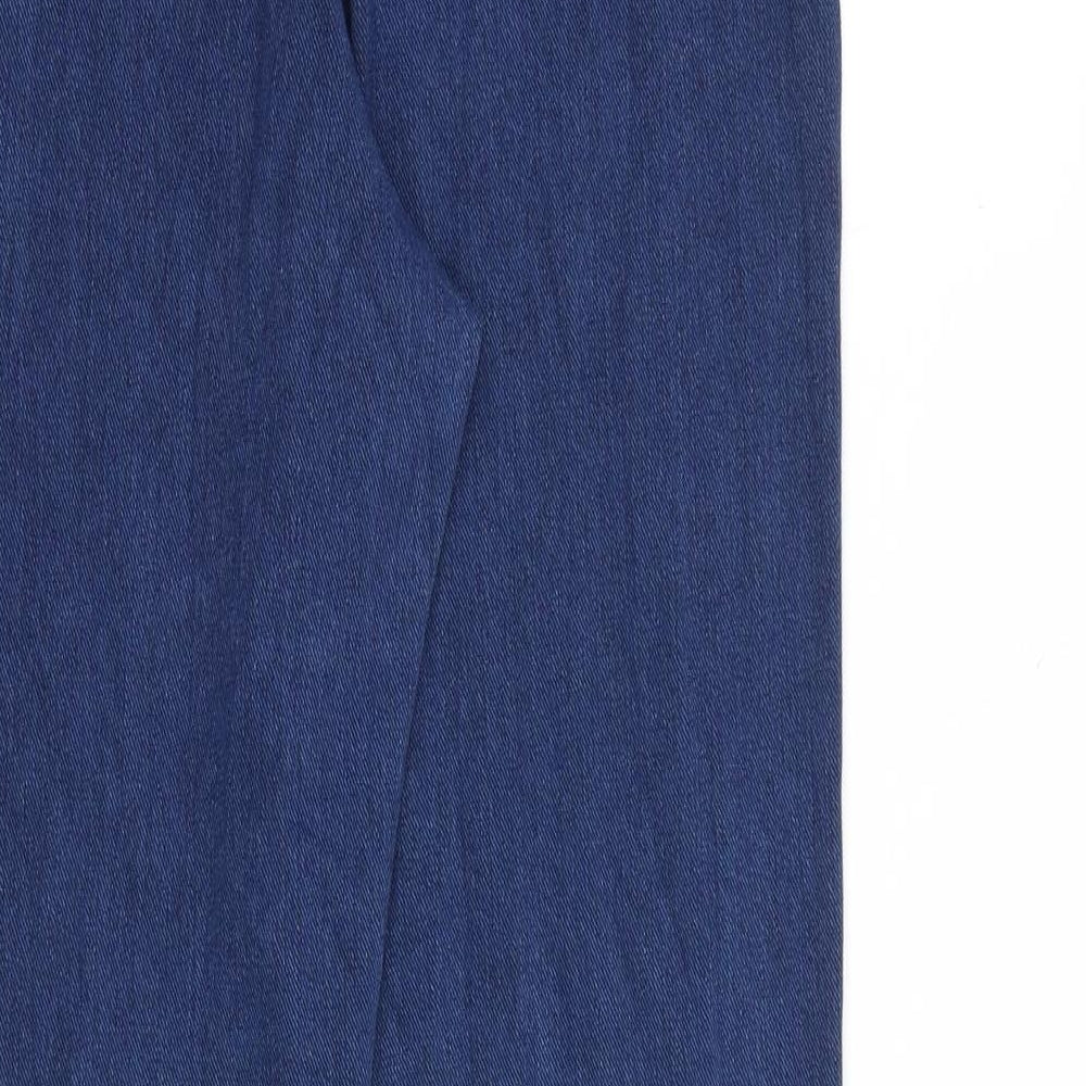 Marks and Spencer Womens Blue Cotton Skinny Jeans Size 16 Slim