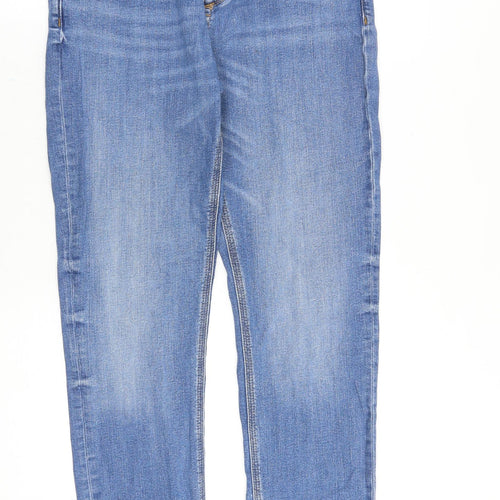 River Island Mens Blue Cotton Skinny Jeans Size 28 in Regular Zip