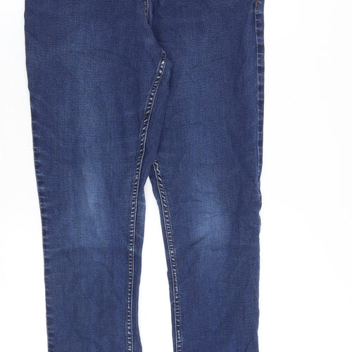 Rohan Womens Blue Cotton Skinny Jeans Size 12 Regular Zip