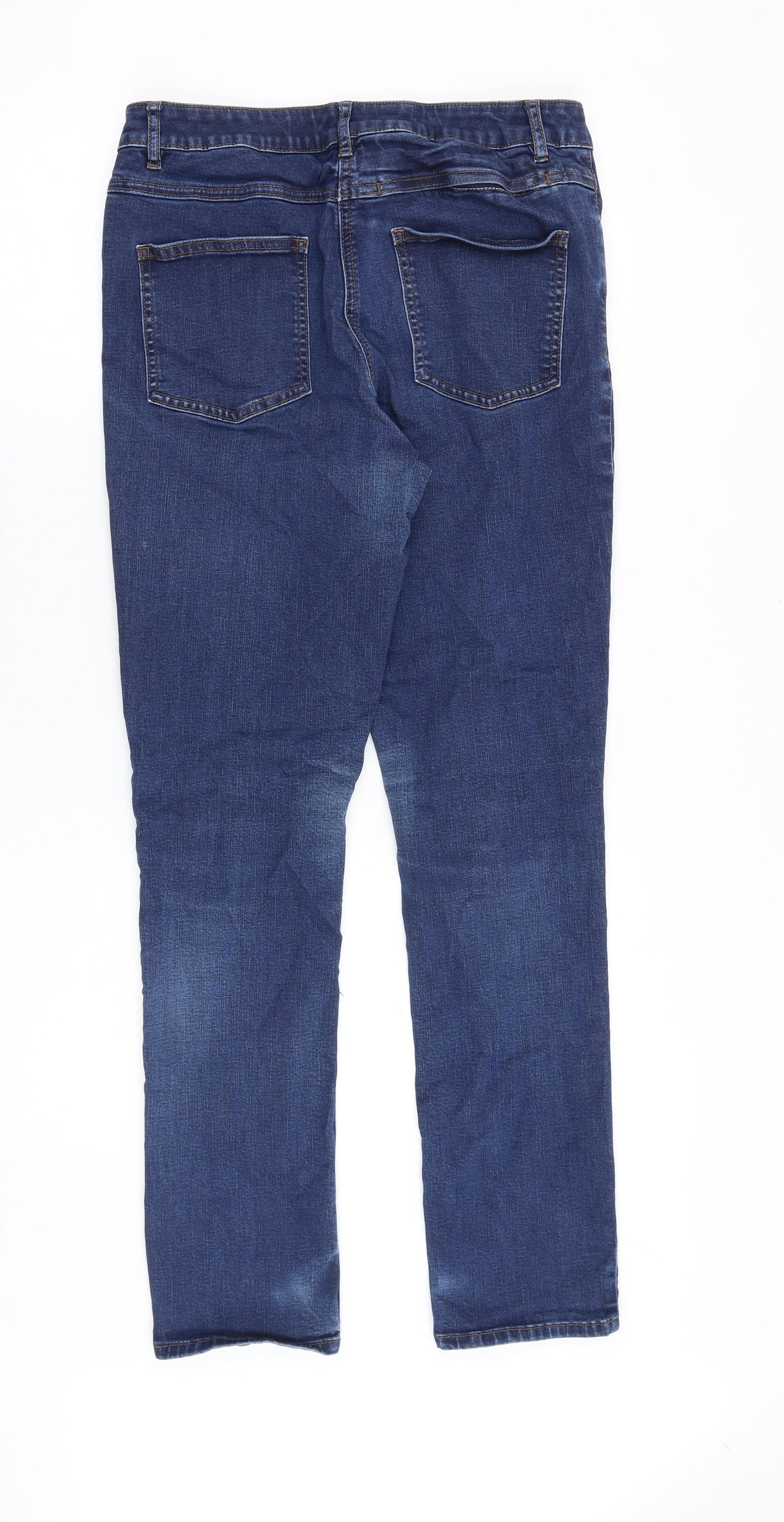 Rohan Womens Blue Cotton Skinny Jeans Size 12 Regular Zip