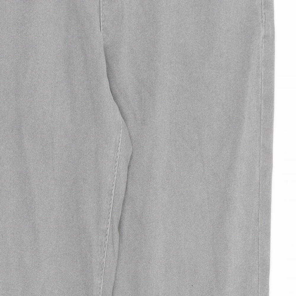 Denim & Co. Womens Grey Cotton Jegging Jeans Size 14 Slim