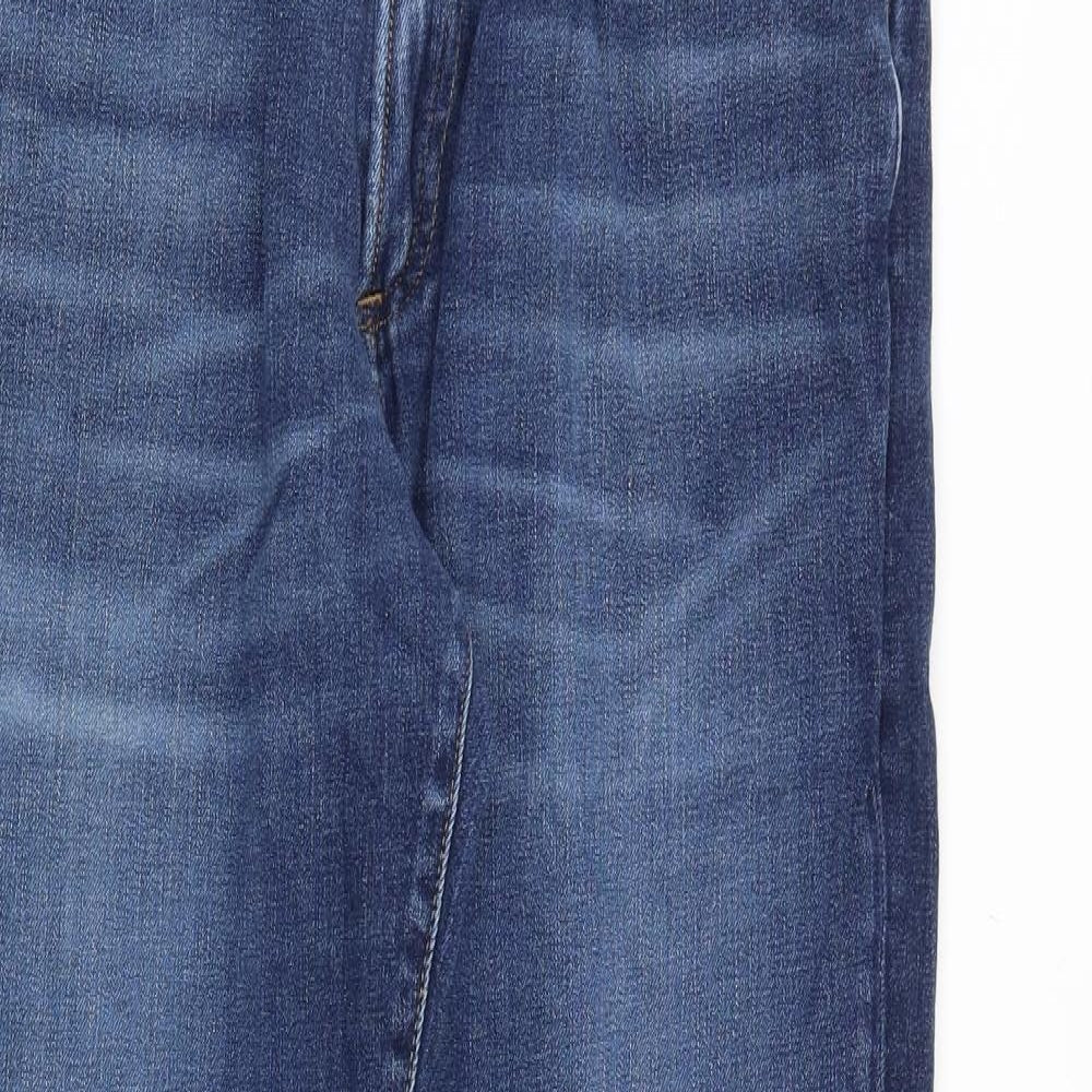 Gap Mens Blue Cotton Straight Jeans Size 32 in Regular Button