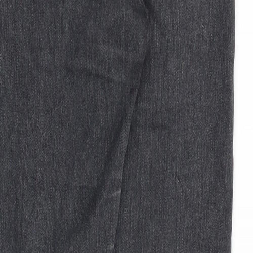 Topshop Womens Grey Cotton Skinny Jeans Size 28 in Slim Zip