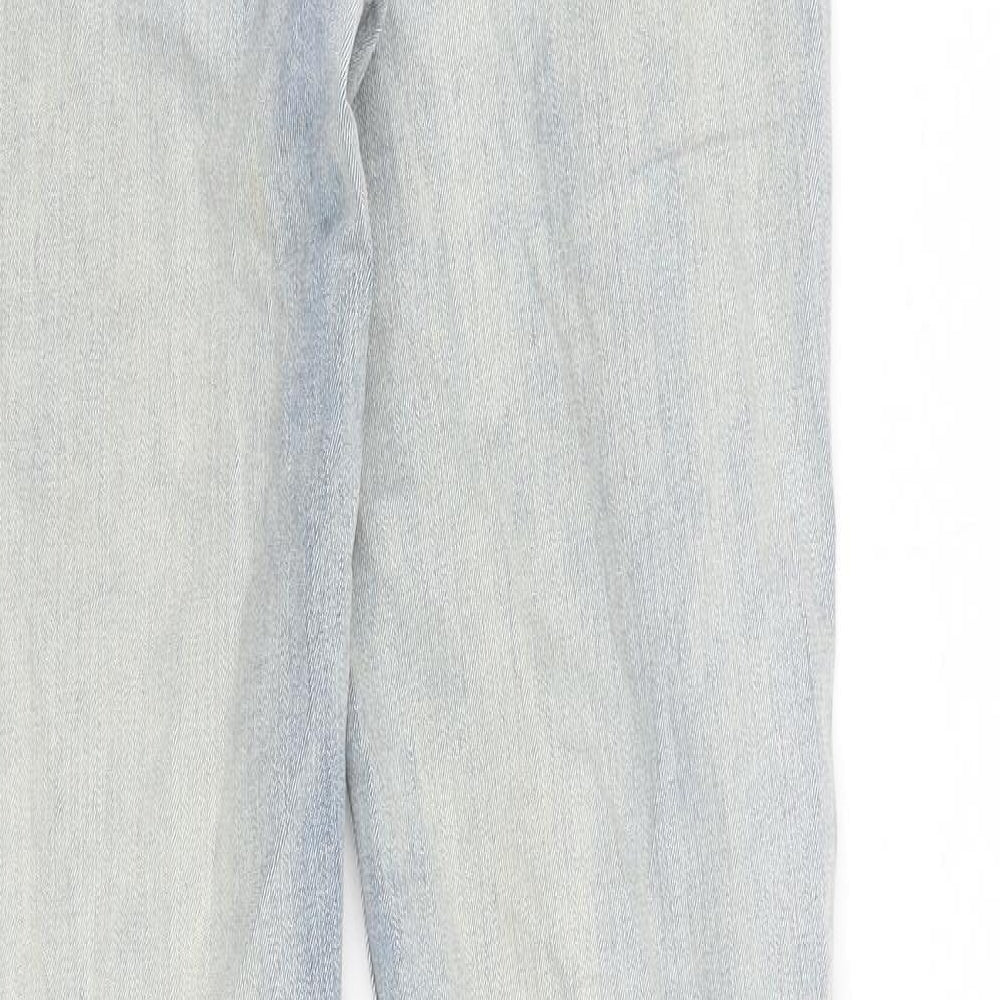 Levi's Womens Blue Cotton Straight Jeans Size 28 in Regular Zip