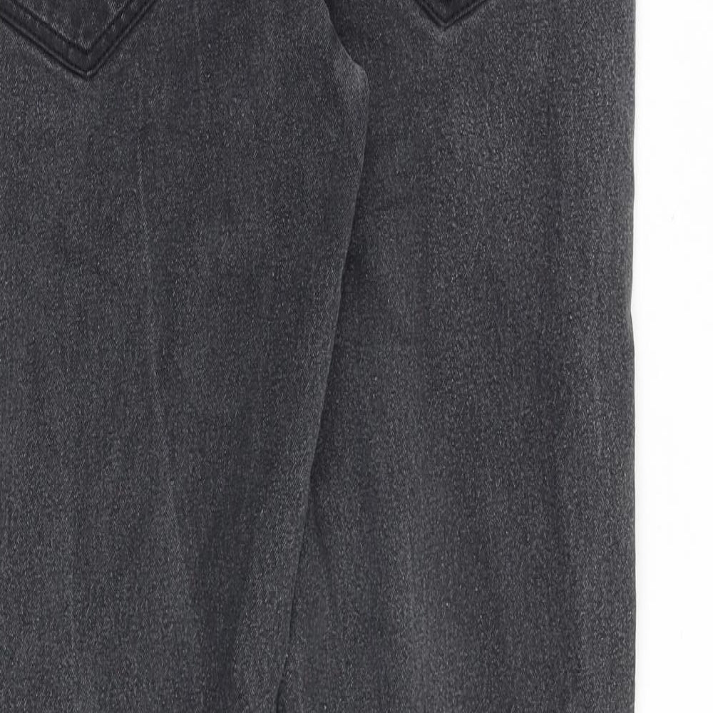 Matalan Mens Grey Cotton Straight Jeans Size 32 in Regular Zip