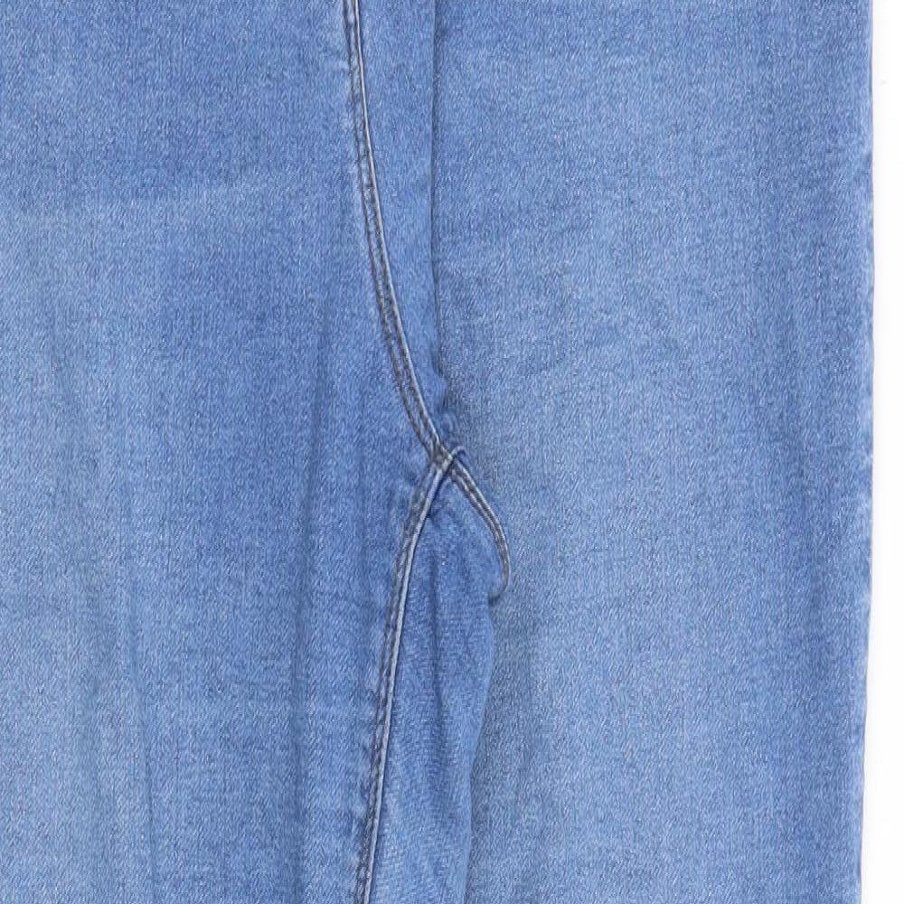Matalan Womens Blue Cotton Skinny Jeans Size 16 Regular Zip