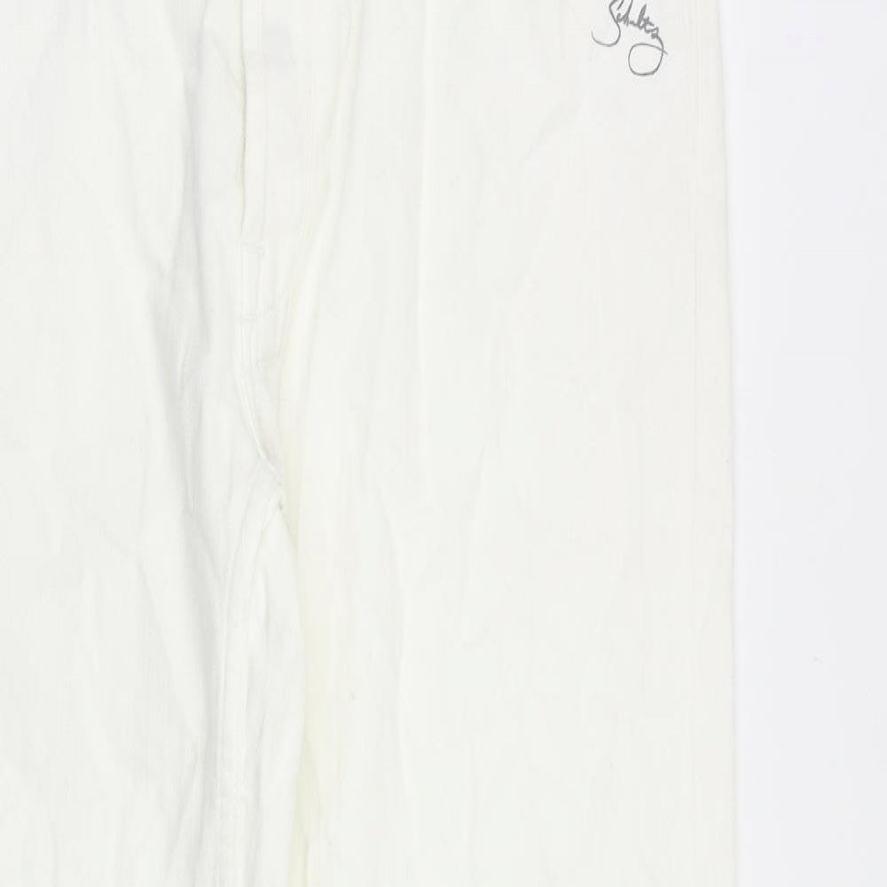 Schultz Mens White Cotton Straight Jeans Size 36 in Regular Zip