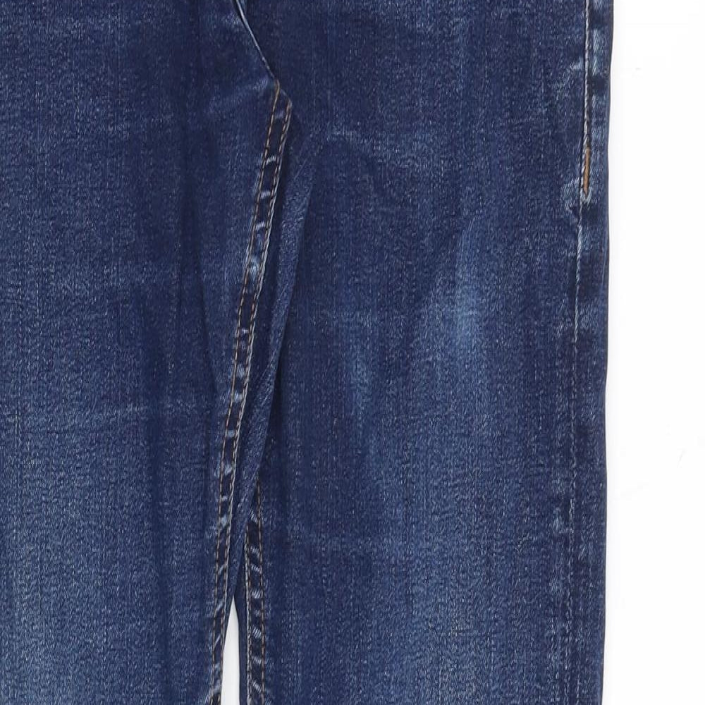 NEXT Mens Blue Cotton Straight Jeans Size 28 in Regular Zip