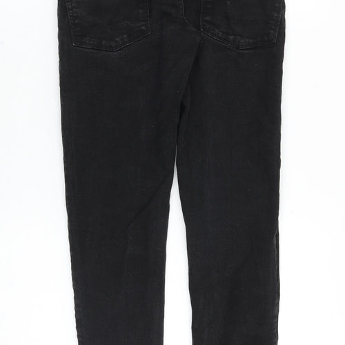 ASOS Mens Black Cotton Skinny Jeans Size 26 in Regular Zip