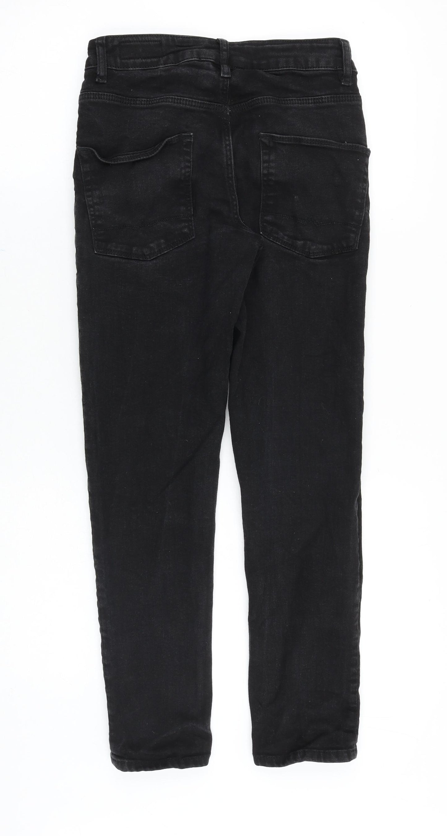 ASOS Mens Black Cotton Skinny Jeans Size 26 in Regular Zip