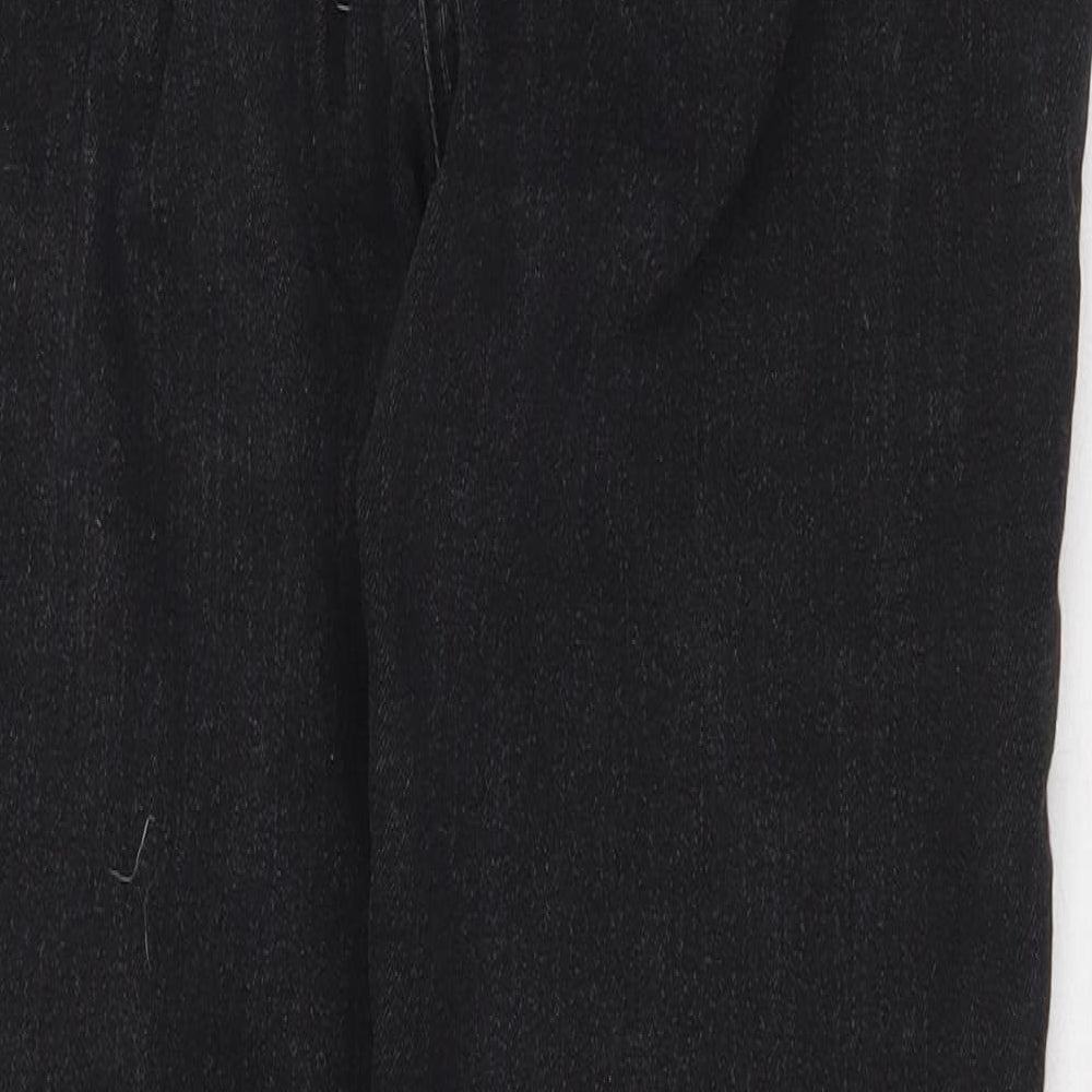 George Womens Grey Cotton Straight Jeans Size 12 Regular Zip