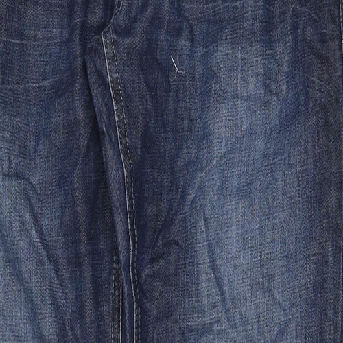 NEXT Mens Blue Cotton Straight Jeans Size 30 in Regular Zip