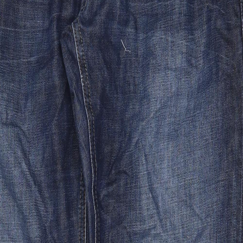 NEXT Mens Blue Cotton Straight Jeans Size 30 in Regular Zip