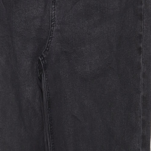Dylan George Womens Grey Cotton Straight Jeans Size 12 Regular Zip