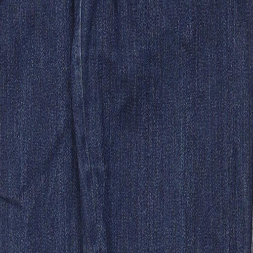 Preworn Womens Blue Cotton Skinny Jeans Size 30 in Regular Zip