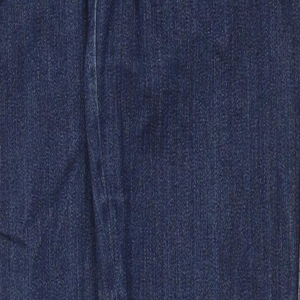 Preworn Womens Blue Cotton Skinny Jeans Size 30 in Regular Zip