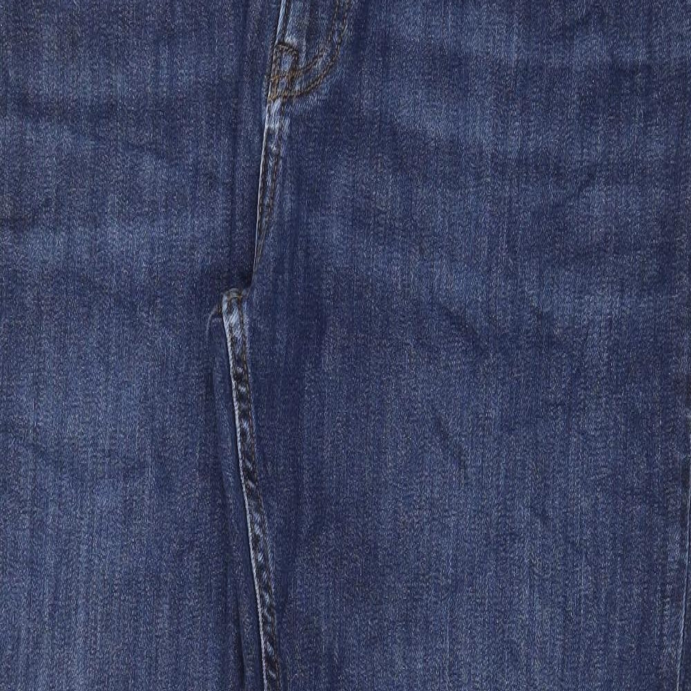 Giant Mens Blue Cotton Straight Jeans Size 40 in Regular Zip