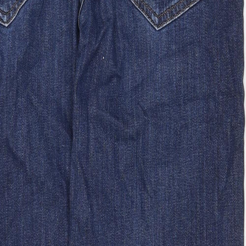 Giant Mens Blue Cotton Straight Jeans Size 40 in Regular Zip
