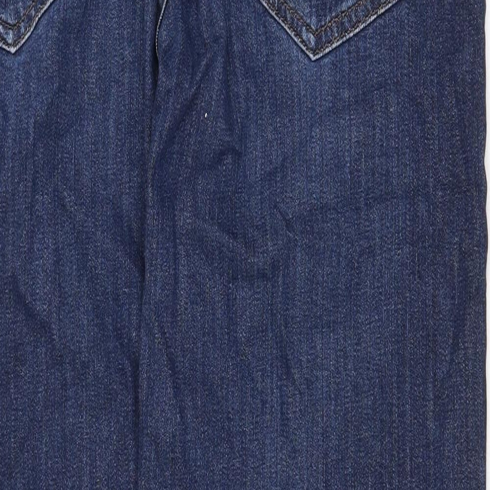 Giant Mens Blue Cotton Straight Jeans Size 40 in Regular Zip