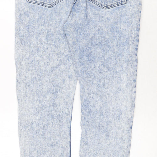 Afends Womens Blue Cotton Skinny Jeans Size 32 in Regular Zip