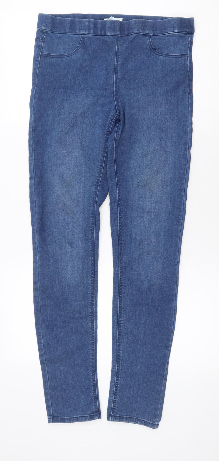 H&M Womens Blue Cotton Jegging Jeans Size 10 Regular