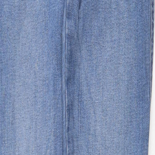 Zara Womens Blue Cotton Skinny Jeans Size 28 in Regular Zip