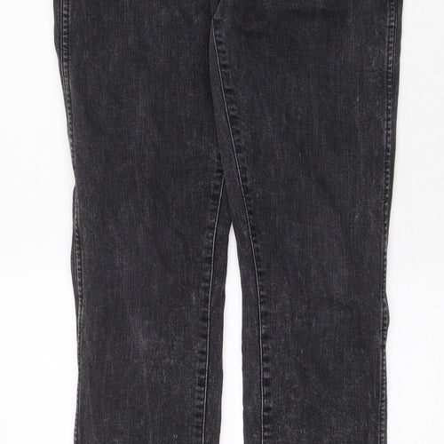 Dr. Denim Womens Grey Cotton Skinny Jeans Size 32 in Regular Zip - Distressed Hems