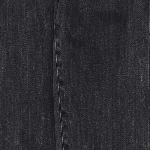 Dr. Denim Womens Grey Cotton Skinny Jeans Size 32 in Regular Zip - Distressed Hems