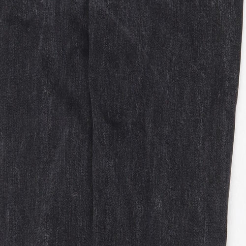 Dr. Denim Womens Grey Cotton Skinny Jeans Size 32 in Regular Zip - Distressed Hems
